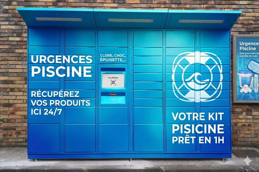 Le distributeur automatique Urgences Piscine